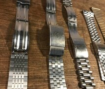 SS-1697■送料込■CASIO SEIKO ベルト バンド 腕時計 金属 アンティーク レトロ 170g●まとめて5点/くATら_画像2