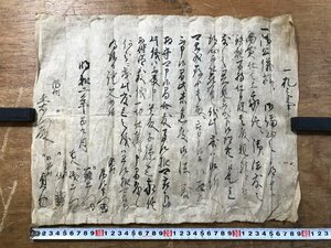 LL-6564 ■送料込■ 明和2年 江戸時代 一札之事 長野県 潮村 御公儀様 和書 古書 古文書 /くYUら