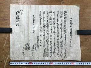 LL-6685 ■送料込■ 嘉永5年 江戸時代 長野県 筑摩郡 潮村 潮澤村 乍恐以書付奉願上候 松本御役所 和書 古書 古文書 /くYUら