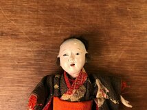 HH-6652 ■送料込■ 時代物 市松人形 ちりめん 日本人形 和風 骨董品 工芸品 アンティーク 19g /くYUら_画像3