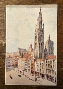 Art hand Auction JJ-1882 ■Inklusive Versand■ Kathedrale Saint-Pierre Frankreich Stadtbild Westeuropa und Amerika Kirche Landschaftsmalerei Postkartenmalerei Gedruckte Materialien/Kura, Drucksache, Postkarte, Postkarte, Andere