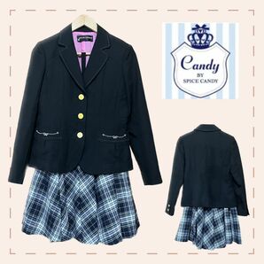 【SPICE CANDY】フォーマルジャケット＆チェックスカート ブレザー 上下 制服