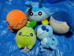 ポケモン もふぐっと ぬいぐるみ 5点セット メッソン ミニーブ ホエルコ タマンタ ナックラー