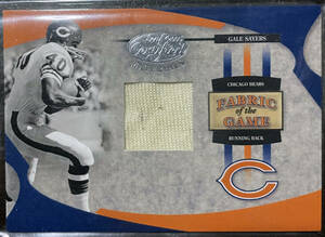 【Legend Jersey】Gale Sayers 2005 Leaf Certified Materials Fabric of the Game Jersey 098/100