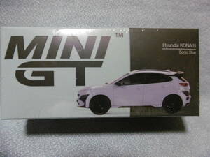 未開封新品 MINI GT 454 Hyndai KONA N Sonic Blue 左ハンドル