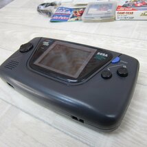 FJ648/1円スタート/SEGA セガ GAME GEAR ゲームギア 本体 アダプター付き ソフト 3本セット_画像7