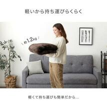 カーペット ラグ おしゃれ 洗える ホットカーペット 80×180 ホットマット 電気マット ごろ寝マット 一人用 ミニ 長方形 1畳用 床 YT581_画像5