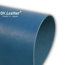 【DY.leather　正品】「A4サイズ/青品質7/2.0mm」国産新品特価 ヌメ革はぎれ　ブルー　タンニンなめし~送料無料~_画像2