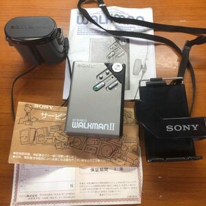 SONY WALKMAN wm-2 SONYウォークマン ソニー 純正ホルダー　純正電池ボックス　説明書