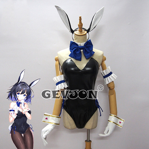  sexy costume play clothes Halloween costume Leotard Bunny fancy dress [.. an educational institution 2]Seele bunny girl rabbit girl black color set 