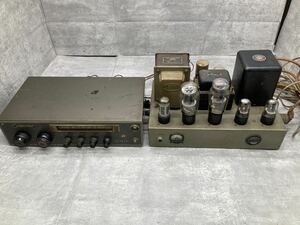 11UR117 SANSUI サンスイ 山水 PR-330 ZEBRA TYPE 2188 山水電気株式会社 ２点セット 真空管式 アンプ 動作未確認 現状品