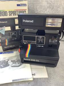 11Y109 POLAROID SPIRIT 600CL ストロボ内蔵 ポラロイドカメラ スピリット 本体 説明書 箱付 インスタントカメラ 現状品