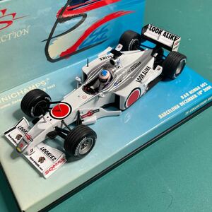 ミニチャンプス 1/43 BAR HONDA 002 バルセロナ 佐藤琢磨 