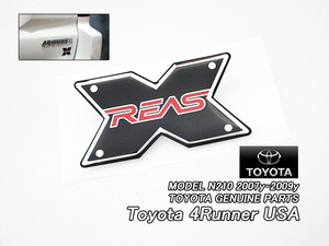 サーフN21#/TOYOTA/トヨタ4RUNNER純正USエンブレム-リアX-REASマーク/USDM北米仕様N210N215ハイラックスUSA海外4ランナーSR5.URBAN.RUNNER