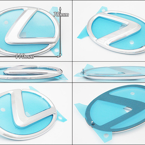 レクサスGS/LEXUS/L10純正USエンブレム-リアLマーク(110×78mm)/USDM北米仕様GS350.300.250.200t.GSFガソリン車トランクシンボルマークの画像2