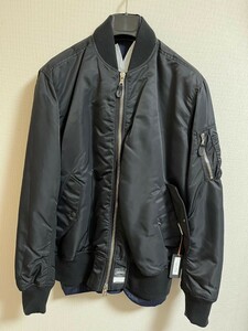 【新品】ロロピアーナ×藤原ヒロシ　リバーシブルアウター　Loro piana 　FUJIWARA HIROSHI　MA1　ジャケット　黒　限定品　未使用