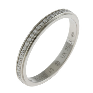  Cartier CARTIER dam -ru#49 кольцо кольцо 9 номер Pt950 платина бриллиант женский б/у прекрасный товар 