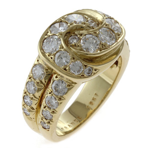 Van Cleef &amp; Arpel Van Cleef &amp; Arpels Ring Ring 12.5 18 Золото K18 Желтые золотые бриллианты.