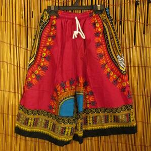 【100cm】②新品*男女兼用*キッズサイズ*アフリカンプリント*ダシキ*パンツ