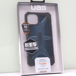 Apple iPhone 13 (2眼, 6.1インチ)用 URBAN ARMOR GEAR (UAG) 米軍MIL規格クリア 耐衝撃ケース PLASMA マラード 青系 国内正規品 未開封品