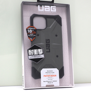 iPhone 14, iPhone 13 (2眼・6.1インチ)用 URBAN ARMOR GEAR (UAG) 米軍MIL規格クリア 耐衝撃ケース Pathfinder オリーブ 本物 未開封品