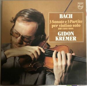 3LP 美盤 BOX GIDON KREMER「BACH;3 Sonatas and 3 Partitas」 / 27PC-40 / JPN