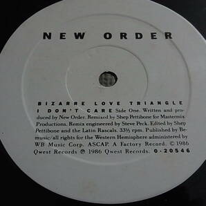 US12' New Order/Bizarre Love Triangle *Remixed by Shep Pettiboneの画像2