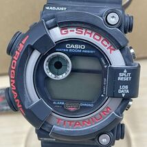 ジャンク カシオ CASIO G-SHOCK FROGMAN フロッグマン DW-8200-1A メンズ腕時計 ブラック クォーツ デジタル時計_画像5