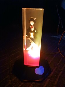 当時物芸者　舞妓　12V24V共用電球色LED　光る水中花ドリームランプ　デコトラ　レトロ　アートトラック ナイトライト　旧車街道　サロン　