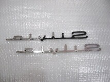 ★希少 シルビア Silvia S14 日産 前期/後期 ロゴ シルバーエンブレム 旧車 2点 中古 _画像10