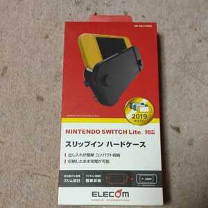 □ELECOM NINTENDO SWITCH (TM) Lite 専用 スリップインハードケース ブラック：GM-NSL21SPBK