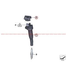 イグニッションコイル HELLA製　BMW　X3シリーズ F25　20i 28i 35i　N20 直4　N52 N55 直6　12137594937_画像2