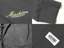 美品 K68 MOSCHINO UNDERWEAR モスキーノ アンダーウェア ジップアップ パーカー ◇ S ブラック ユニセックス ▼ スウェット ブルゾン 5K_画像3