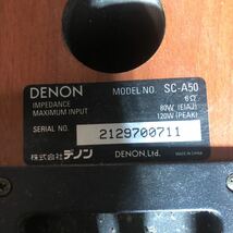 DENON デノン コンパクト3wayスピーカー SC-A50 バイワイヤリング対応　動作音出確認済み　その他多数出品　_画像7