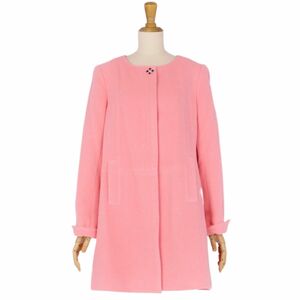  Courreges courreges пальто no color кнопка f Ryan gola шерсть одноцветный biju- внешний женский 40 розовый cg11ed-rm04f07722