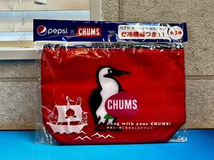 【未使用】CHUMS × Pepsi チャムス ペプシ オリジナル保冷バッグ レッド 非売品 W26×H17×D7cm 送料無料