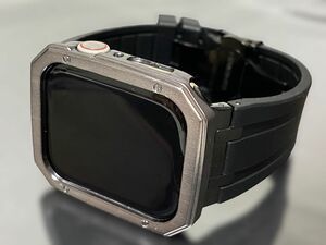 アップルウォッチバンド ラバーベルト AppleWatch ケース　カバー　ウルトラ　40 41 44 45 49mm ultra