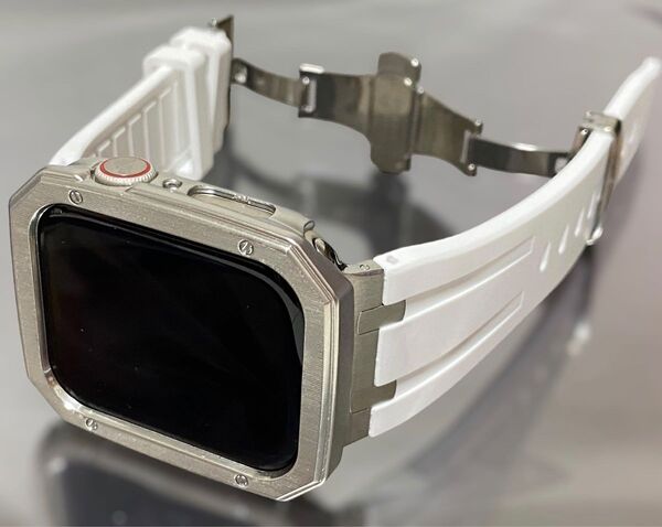 アップルウォッチバンド ラバーベルト AppleWatch ケース カバー ウルトラ 40 41 44 45 49mm ultra
