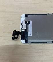 中古品 iPhone 6 フロントパネル + インカメラ + スピーカ セット。タッチ スライド 操作出来ました、カラー白 、ジャンク_画像3