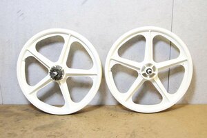 ○SKYWAY スカイウェイ 20inch 406サイズ 固定ギア ピスト クリンチャー バトンホイールセット