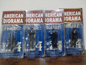 AMERICAN DIORAMA 1/24 swat スワット 4体セット　②