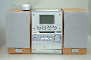 Pioneer パイオニア X-MDX737 3CD・MD・カセット ミニコンポ リモコン付　簡易メンテ　再生、録音動作確認