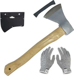  axe black axe camp firewood tenth hand axe small size maul fishing 39cm ( silver )