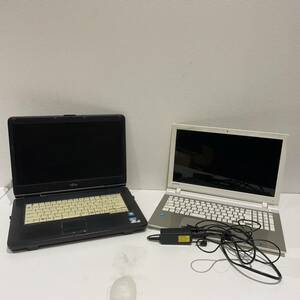 【AMT-7689】 1円～ パソコン2台おまとめ TOSHIBA dynabook 東芝 ダイナブック PT45UGP-SWA/FUJITSU富士通 LIFEBOOK FMV-A8290 ジャンク品