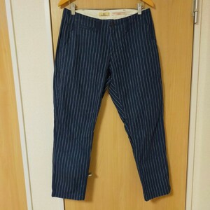 JAPAN BLUE JEANS ジャパンプルージーンズ ROCOCO別注 RJB1620 ウォバッシュストライプ チノ パンツ セミワイド テーパード 9oz チノパン M