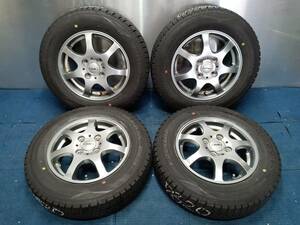 ★9分山★18年製★ ダンロップWINTER MAXX WM02 145/80R13　社外ホイール 13×4J +45 4H-100 4本セット スタッドレス 軽自動車等　A1032