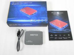 [Q9932]HOETCK 外付け キャプチャーボード USB3.0 HD Video Capture 1080P 60FPS HDMI