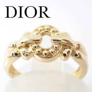 ディオール DIOR K18YG クラシカル リング 7号 イエローゴールド