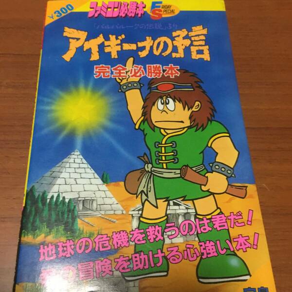ファミコン攻略本　アイギーナの予言　完全必勝本　第1版