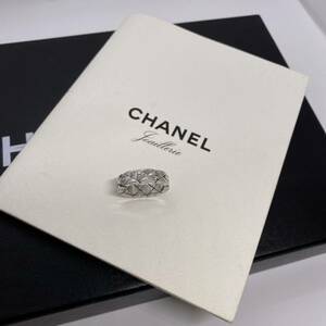 [ regular goods ]CHANEL matelasse K18WG ring size 10 number ring Chanel 